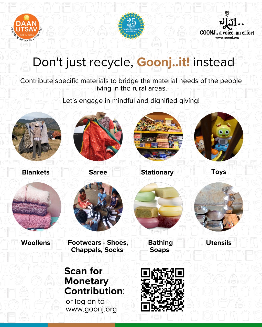 Gallery Image: a. Collection drive by Goonj